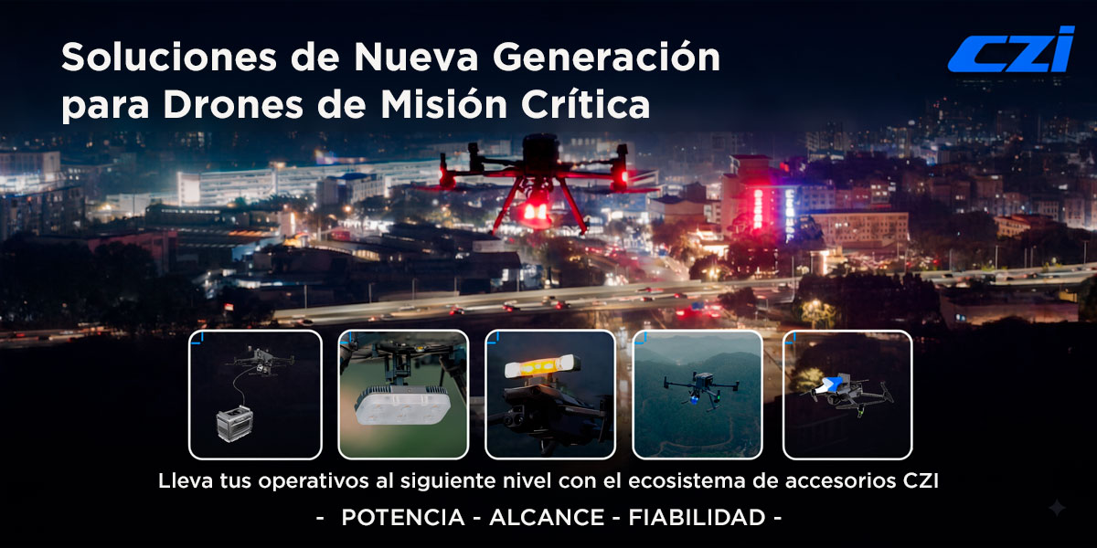 Accesorios CZI para drones de misión crítica: potencia, alcance y fiabilidad
