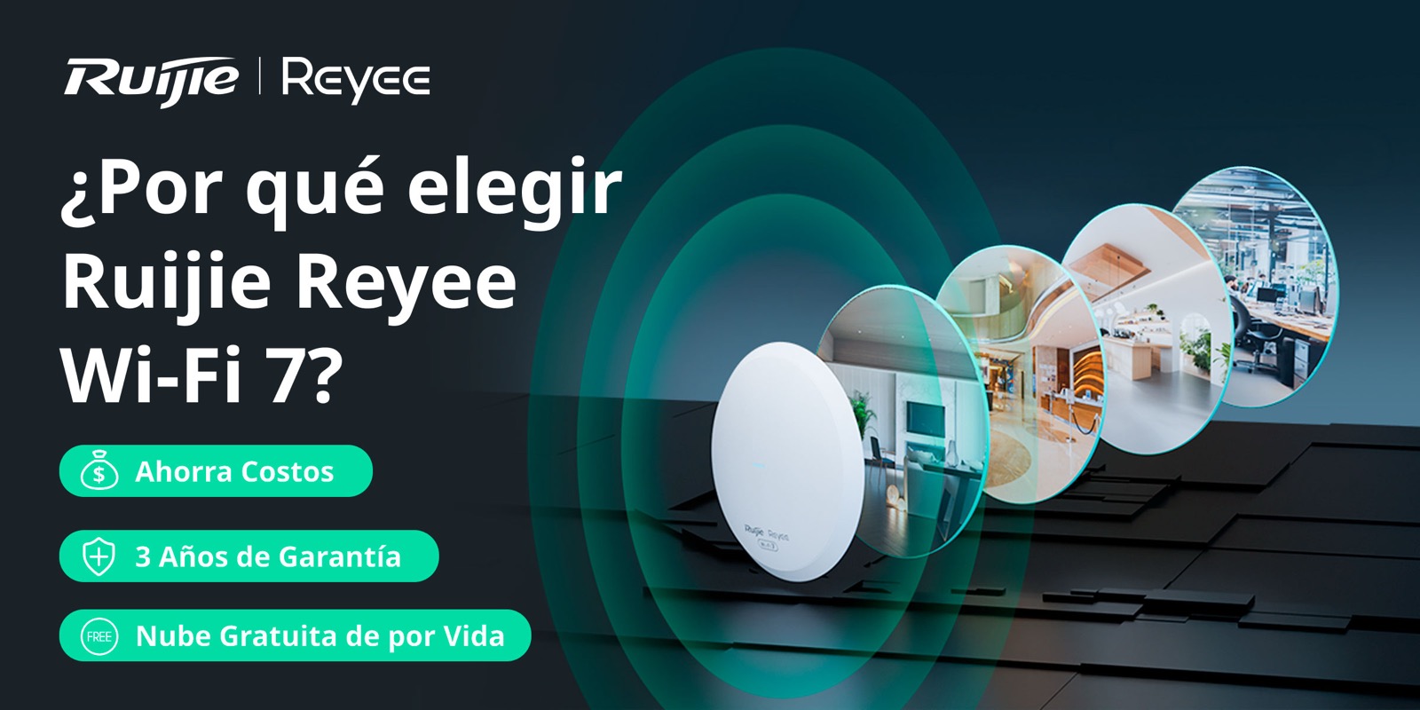 Ruijie Reyee Wi-Fi 7: ahorra costos, 3 años de garantía y nube gratuita de por vida